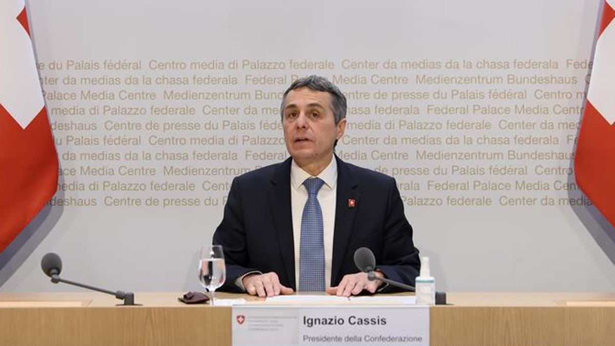 El presidente suizo Ignazio Cassis.