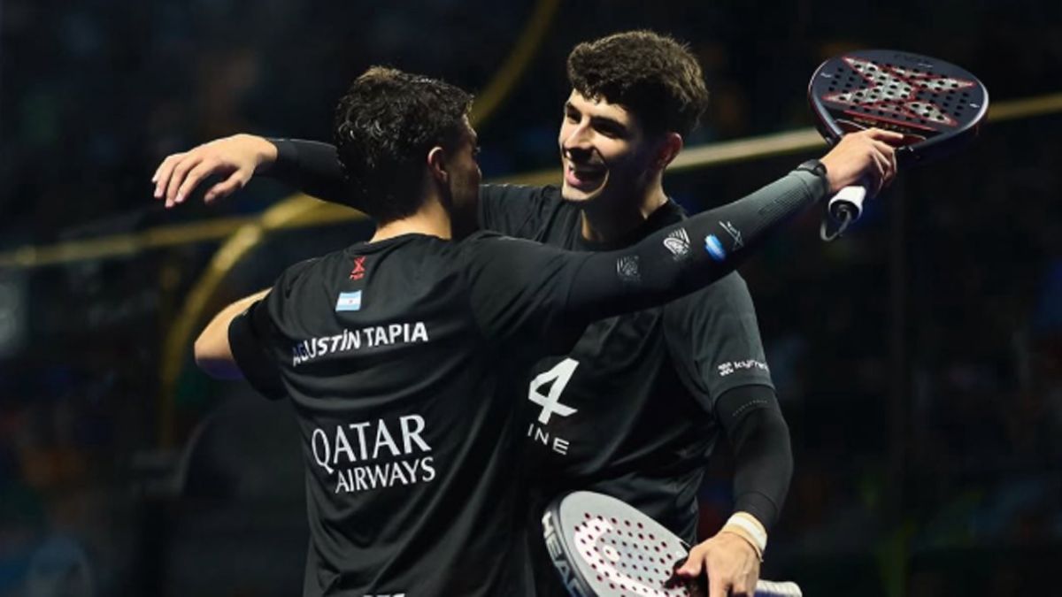 Coello y Tapia celebraron en el Parque Roca.
