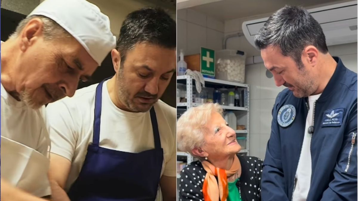 Luis Petri en La Pichona, la histórica panadería y confitería ubicada en Las Heras.