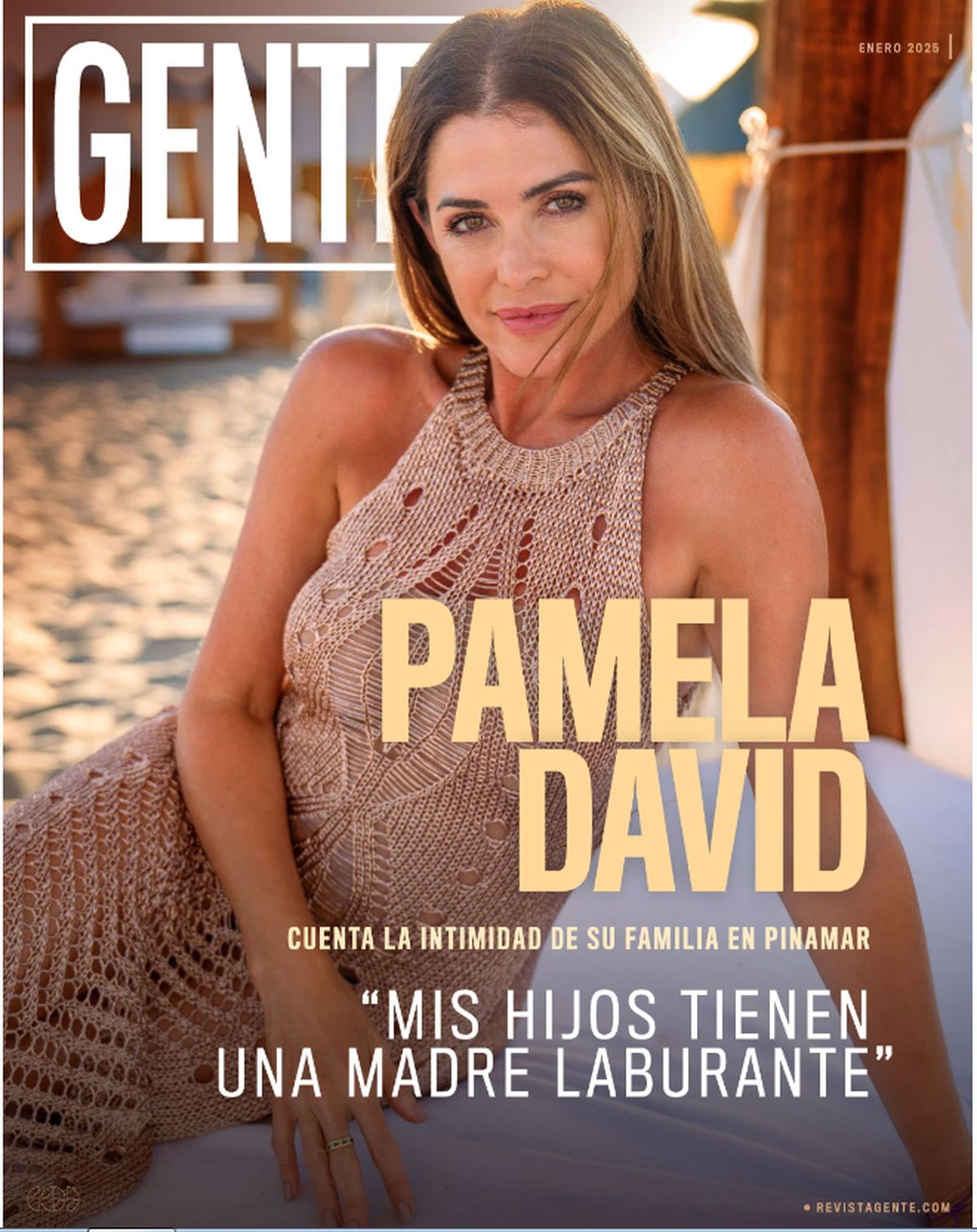 Pamela David en la portada de Gente. Pamela David en la portada de Gente.