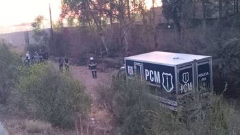 Encontraron un cadáver calcinado atrás de las canchas de Murialdo en Guaymallén