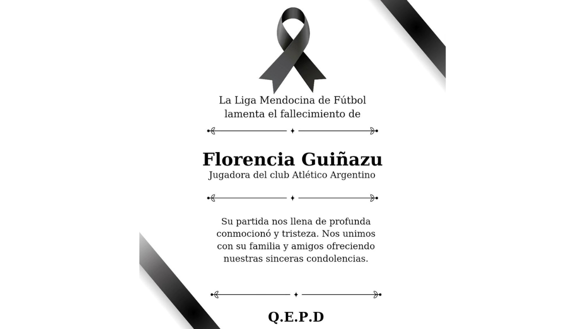 El comunicado de la Liga Mendocina de Fútbol. El comunicado de la Liga Mendocina de Fútbol.