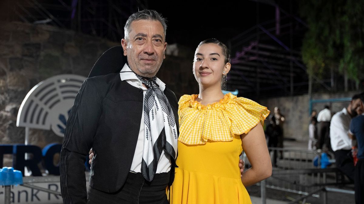 Lucho y su hija Pili esperaron durante años este momento de bailar juntos en una Vendimia. Lucho y su hija Pili esperaron durante años este momento de bailar juntos en una Vendimia.