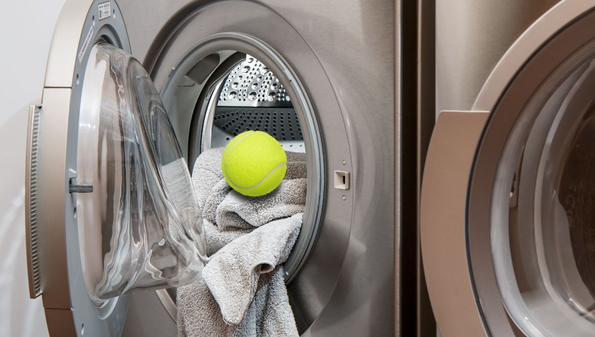 La pelota de tenis sirve para juntar los pelos de las mascotas. La pelota de tenis sirve para juntar los pelos de las mascotas. 