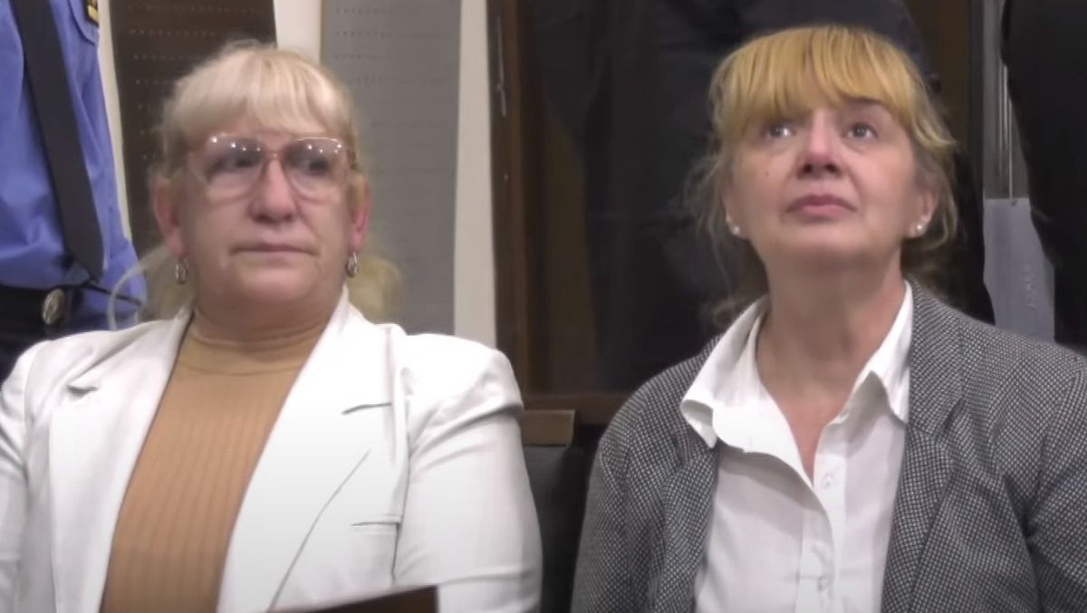 Castro y Ventura cuando fueron absueltas por el crimen del médico.