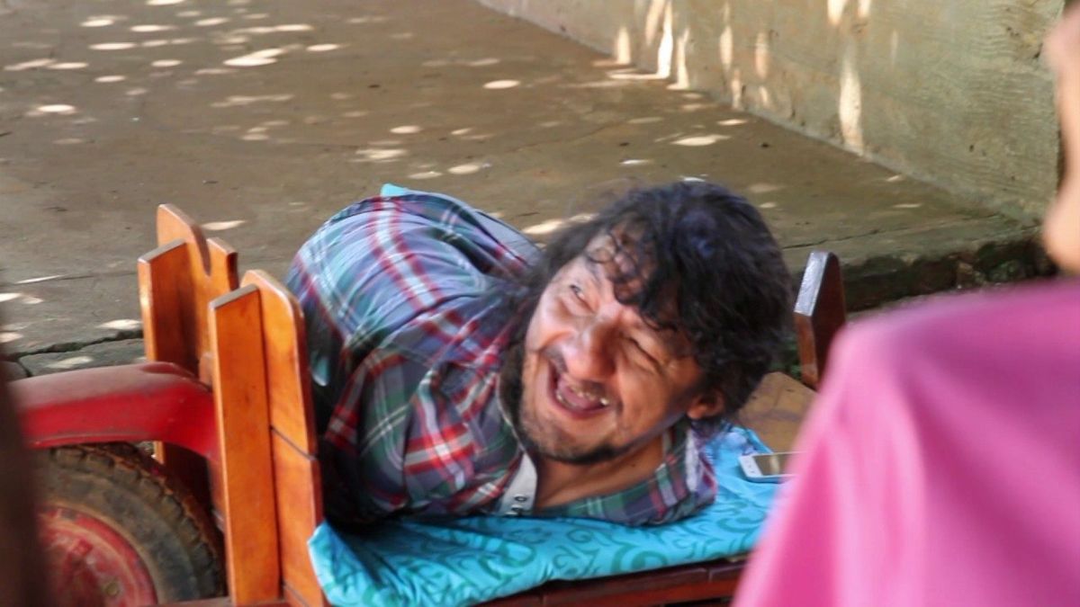 Quienes lo conocen, aseguran que "Pablo Carretilla" está siempre feliz. Quienes lo conocen, aseguran que "Pablo Carretilla" está siempre feliz. 