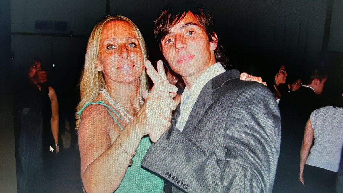 María Inés Ortiz junto a su hijo Matías Quiroga. María Inés Ortiz junto a su hijo Matías Quiroga.