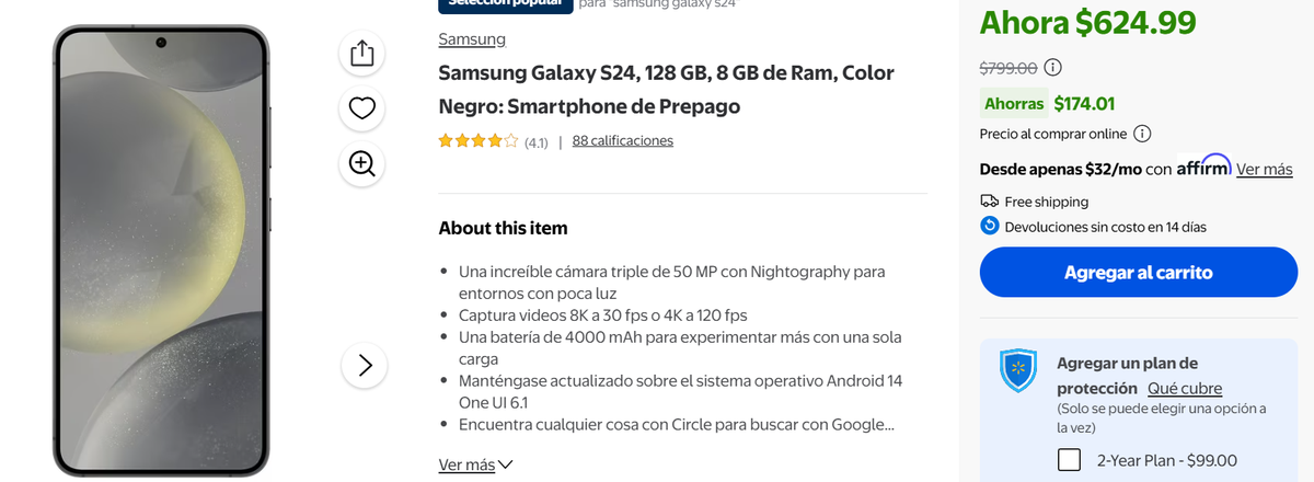 Aprovecha esta oferta en Walmart. Aprovecha esta oferta en Walmart.