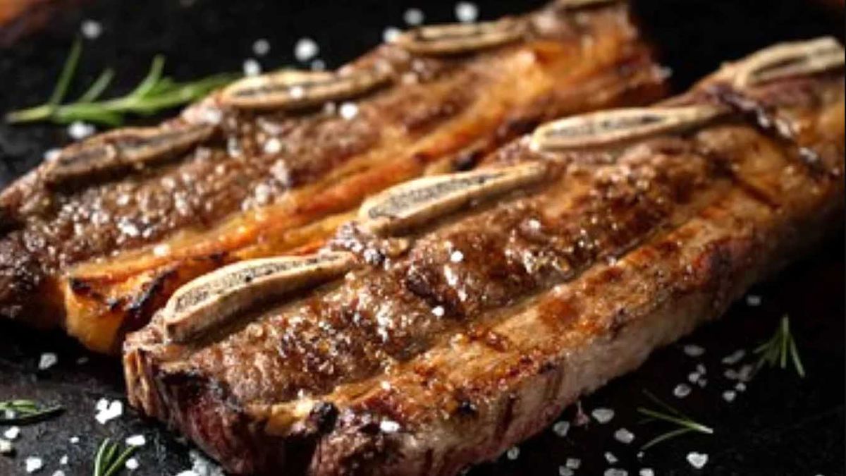 Sí, la idea es que las costillas del asado queden así. Sí, la idea es que las costillas del asado queden así. 