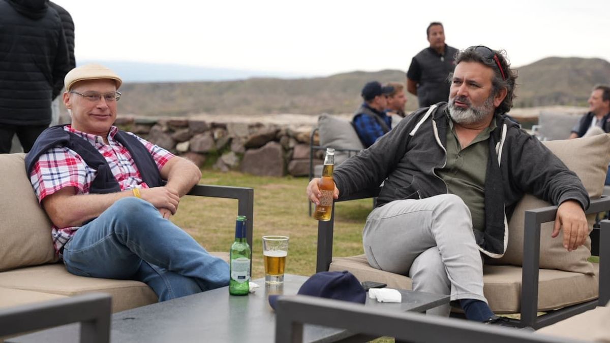 Mario Frohlich y Cristian Cid. Mario Frohlich y Cristian Cid.
