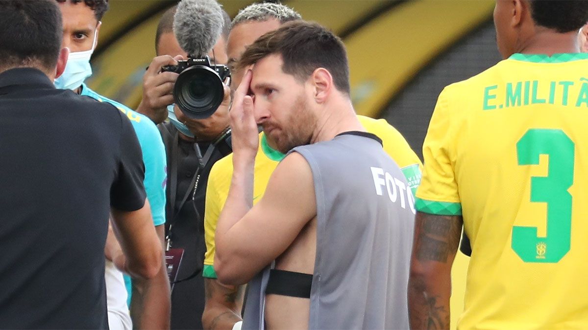 Revelaron por qué Messi usó la pechera de fotógrafo