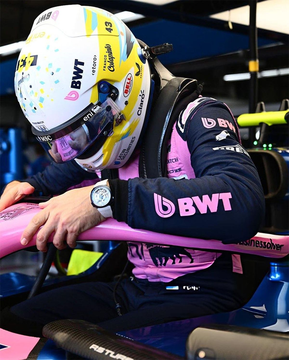 Colapinto la pas&oacute; mal en el GP de Estados Unidos.
