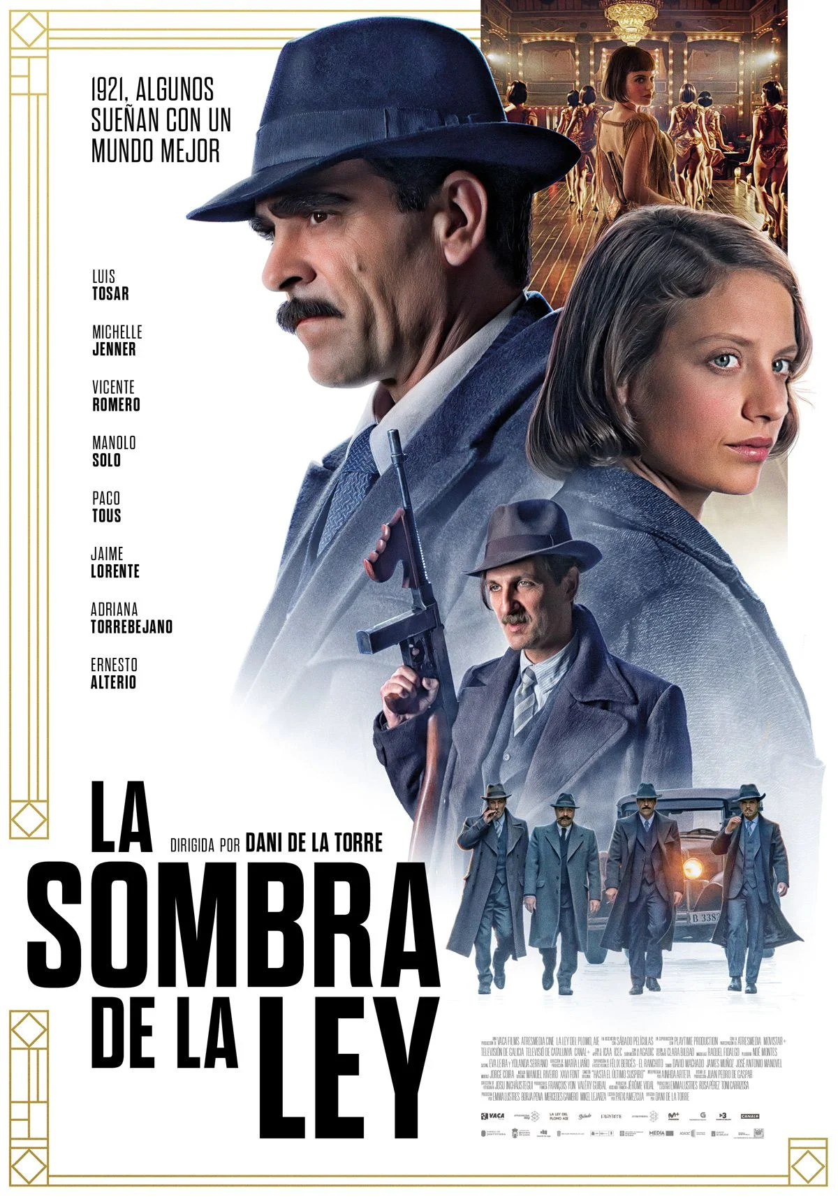 Luis Tosar y Michelle Jenner. Brillan en la película La sombra de la ley. Luis Tosar y Michelle Jenner. Brillan en la película La sombra de la ley. 