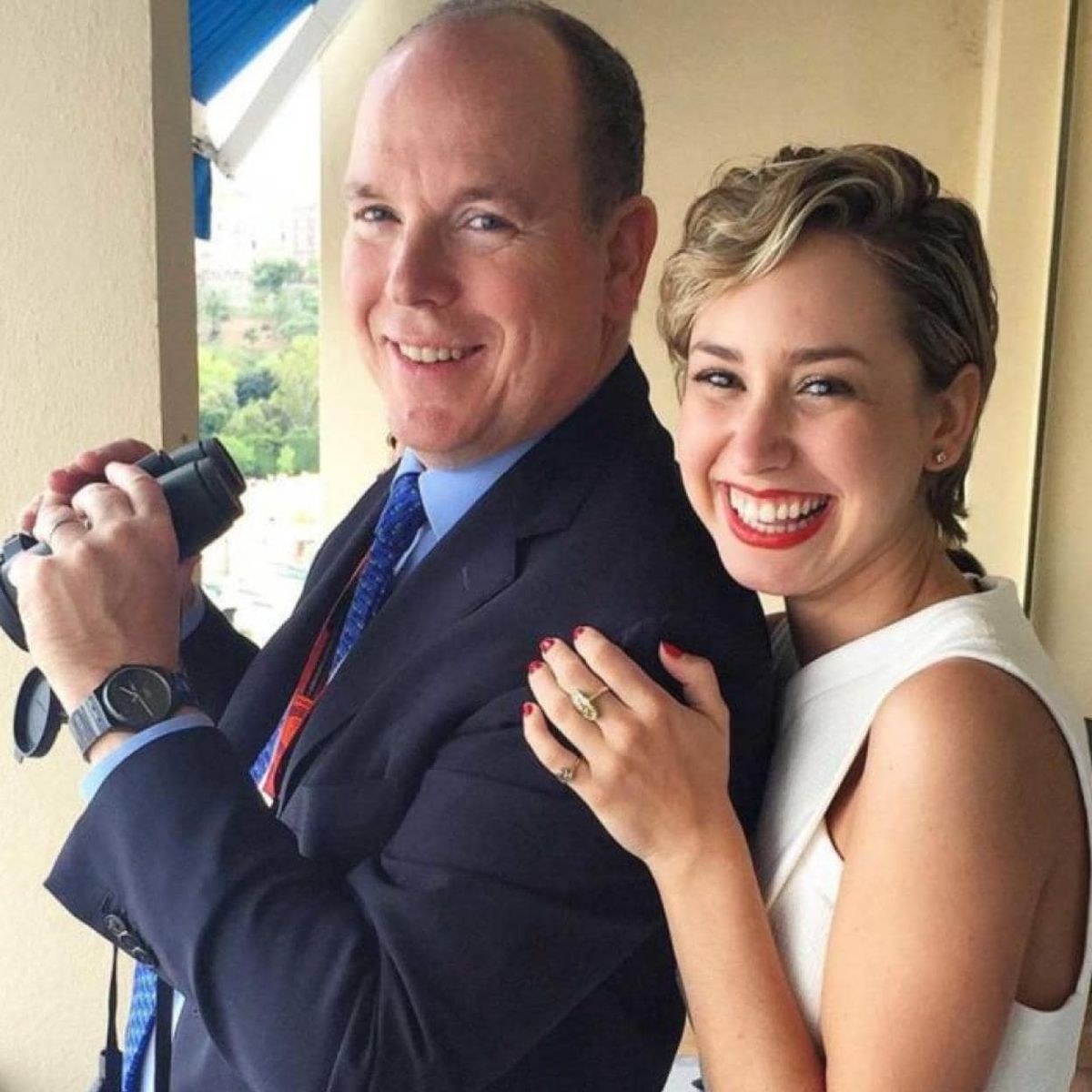 Jazmín Grace y el príncipe Alberto de Mónaco. Jazmín Grace y el príncipe Alberto de Mónaco.