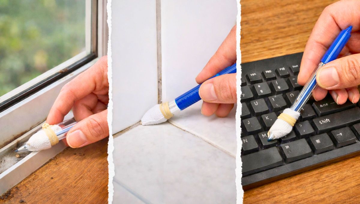 Reutiliza la base de la lapicera y convertila en un limpiador casero para llegar a los rincones más difíciles de la casa. Reutiliza la base de la lapicera y convertila en un limpiador casero para llegar a los rincones más difíciles de la casa. 