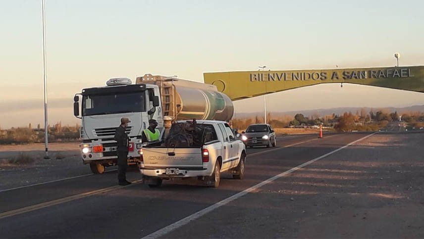 San Rafael endureció los controles en los ingresos al departamento