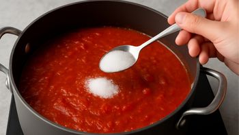 ¿Sabías que el truco de ponerle azúcar a la salsa de tomate en realidad no le quita la acidez?