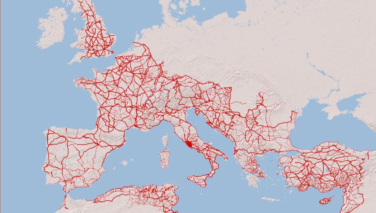 El Imperio Romano no se construyó en un día, pero su red de carreteras sí, y fue monumental