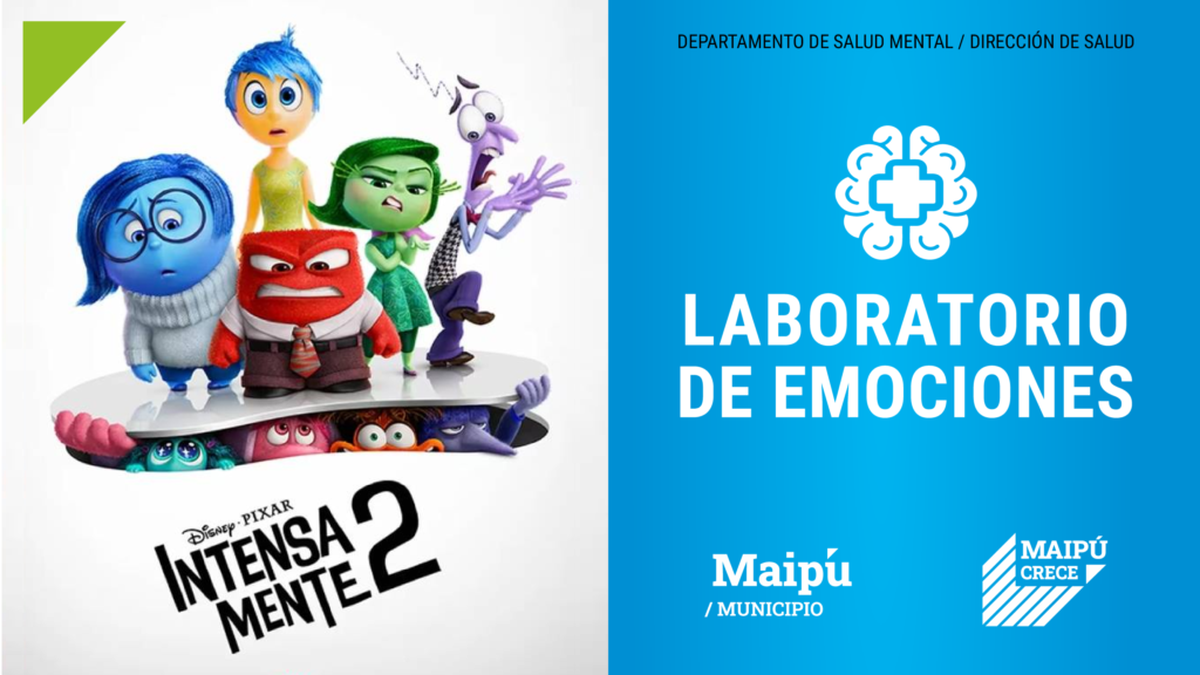 A raíz del boom de la película, el municipio de Maipú brinda talleres sobre las emociones para prevenir y promover la salud mental en adolescentes. A raíz del boom de la película, el municipio de Maipú brinda talleres sobre las emociones para prevenir y promover la salud mental en adolescentes.