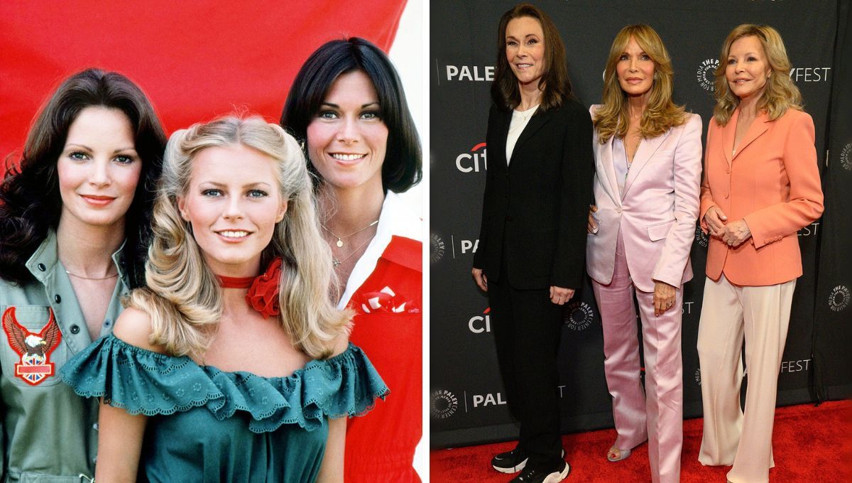 Antes y después de Kate Jackson, Jaclyn Smith y Cheryl Ladd. Antes y después de Kate Jackson, Jaclyn Smith y Cheryl Ladd.