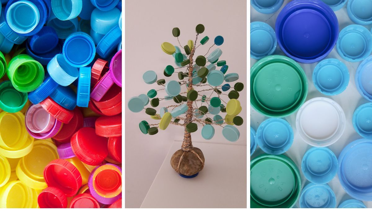 Árbol de la vida creado con alambre y tapitas de plástico. Árbol de la vida creado con alambre y tapitas de plástico. 