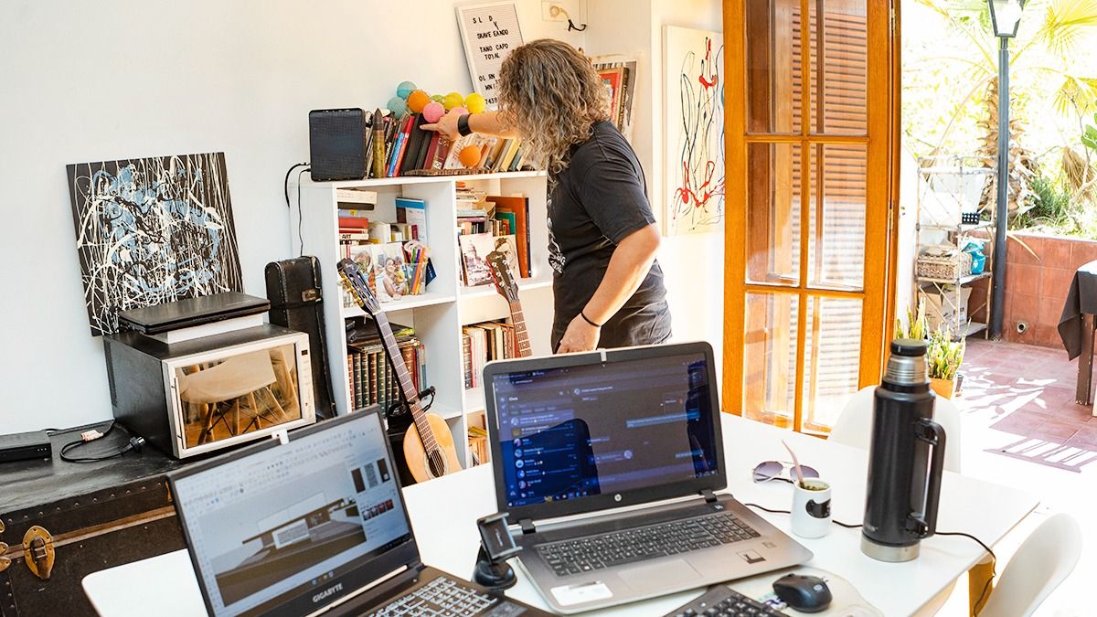 En la casa-estudio del arquitecto se respira arte.