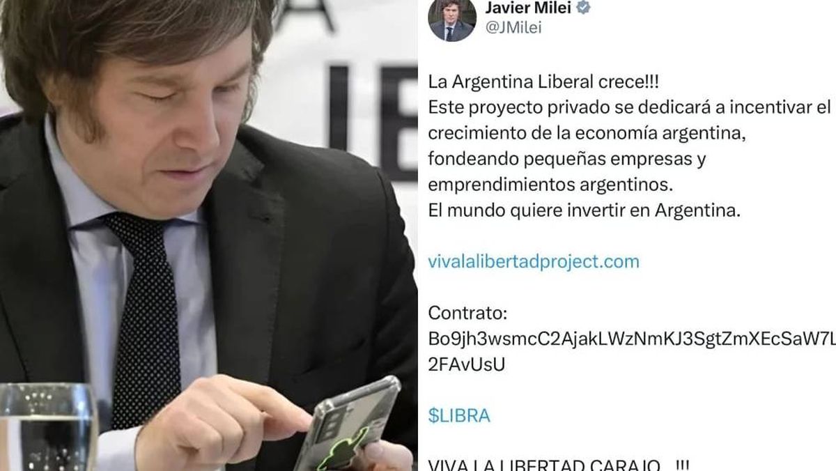 El mensaje que desató la investigación por el caso $Libra. El mensaje que desató la investigación por el caso $Libra.