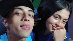 Jorge Barrionuevo y su novia More.