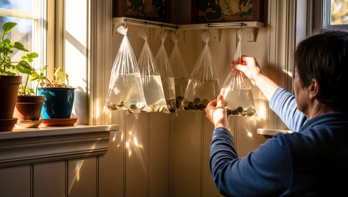 Puedes colocar monedas para potenciar el efecto de este repelente.&nbsp;