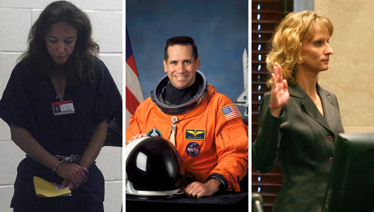 Las imagenes de un triángulo amoroso. La noche en que Lisa Nowak fue detenida, el hombre que la dejó para estar con Colleen Shipman, ingeniera de la Fuerza Aérea de EEUU sin saber que traería terribles consecuencias para la nueva pareja. Las imagenes de un triángulo amoroso. La noche en que Lisa Nowak fue detenida, el hombre que la dejó para estar con Colleen Shipman, ingeniera de la Fuerza Aérea de EEUU sin saber que traería terribles consecuencias para la nueva pareja.