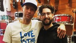 Chris Martin junto al mendocino Lucca Nieva.