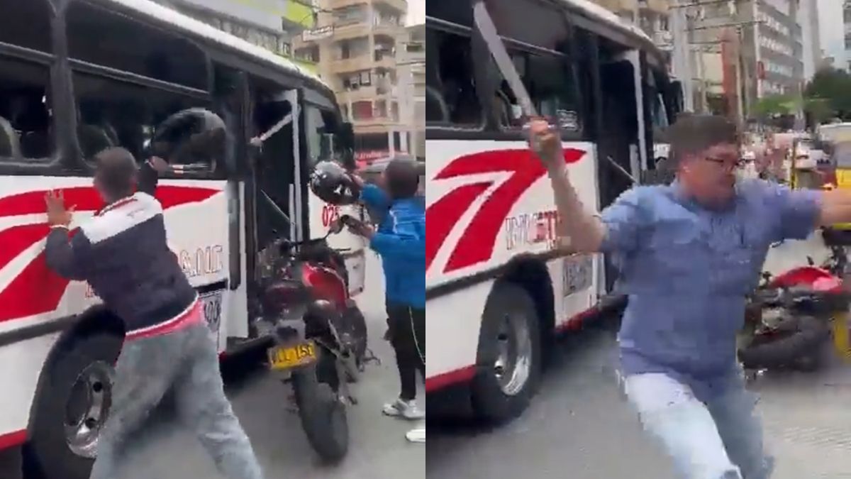 Una pelea callejera se volvió viral en Twitter, luego de que el conductor se transformara en samurái