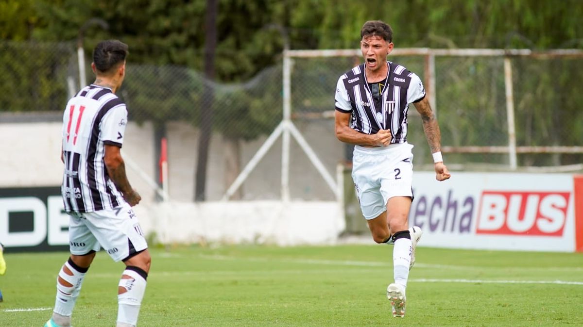 Franco Meritello fue el autor de uno de los goles del Lobo ante Deportivo Madryn en el triunfo por 2 a 1 en el Víctor Legrotaglie