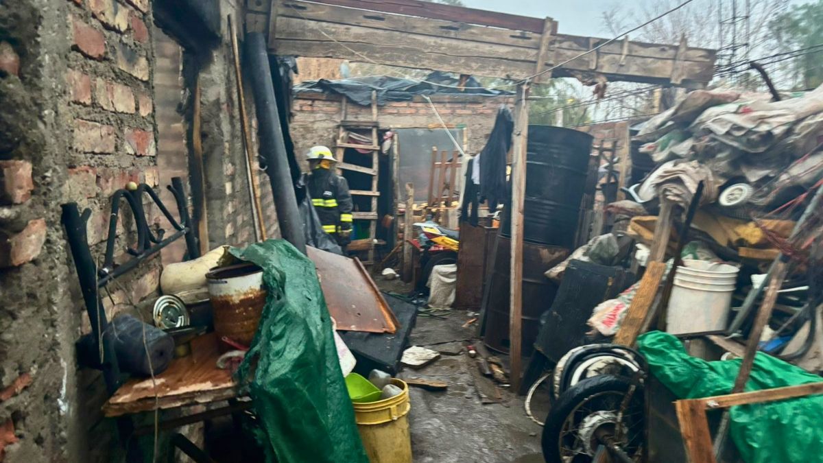 El incendio ocurrió en el barrio Grilli Sur
