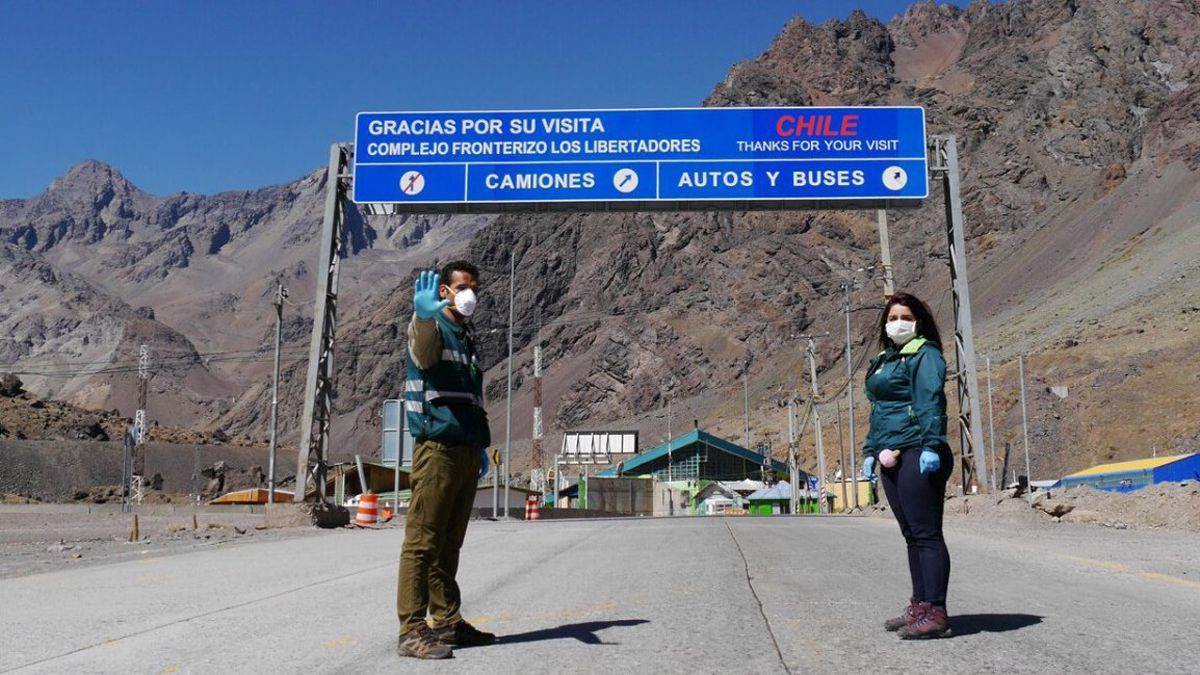 El Complejo Los Libertadores, del lado chileno.