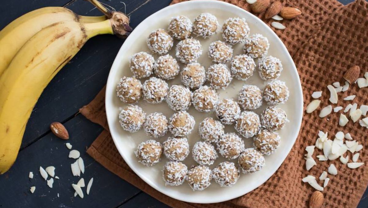 ¡Sin harinas y con 5 ingredientes! La receta de bombones de banana y coco que amarás