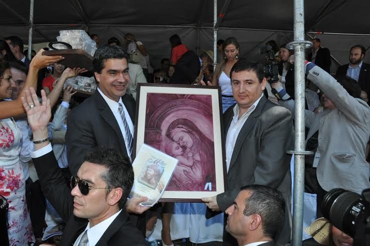 El cuadro que recibió el Papa con la imagen de Santa Rosa de Lima fue pintado en tierras mendocinas