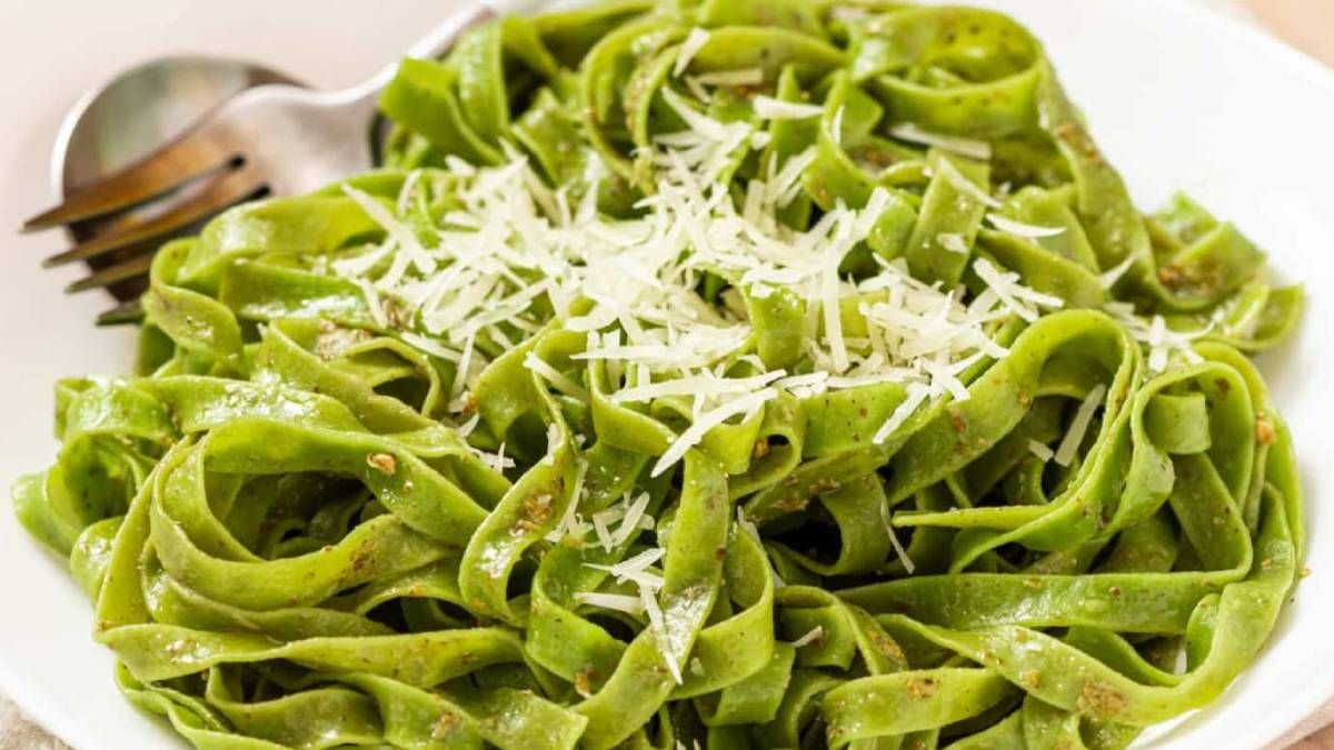 Recetas: cómo hacer fideos verdes de espinaca en 3 pasos.