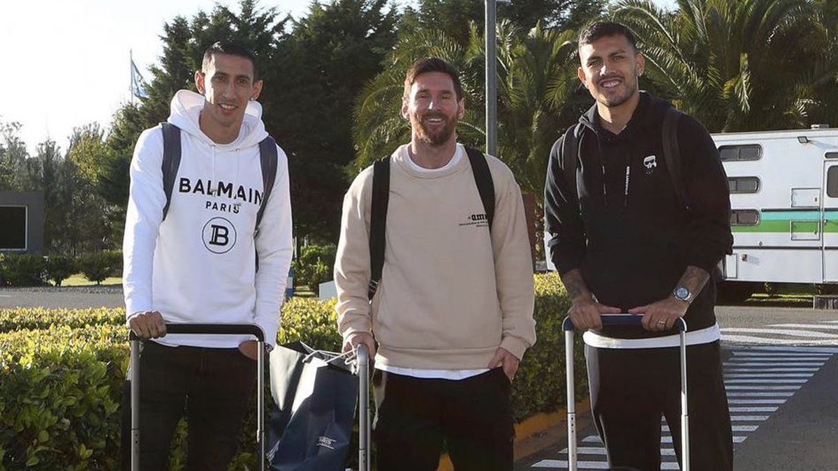 Messi llegó para sumarse a la Selección Argentina