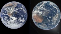 ¿Por qué se ve tan diferente la foto del planeta Tierra del Artemis II en 2026 con respecto a la tomada en 1972? ¿Por qué se ve tan diferente la foto del planeta Tierra del Artemis II en 2026 con respecto a la tomada en 1972?