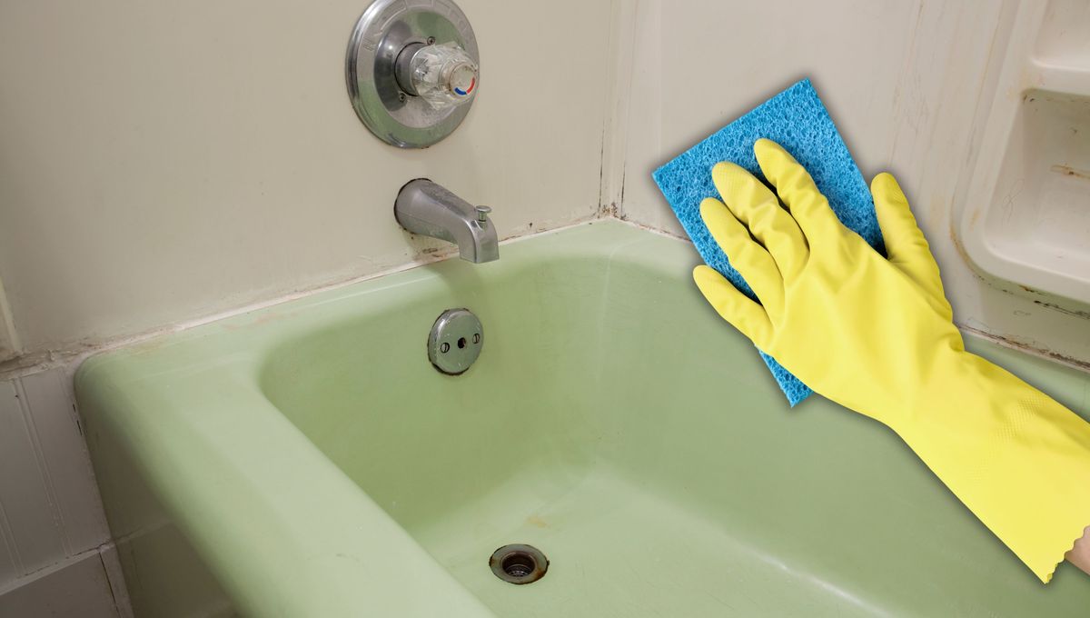 El método casero para limpiar una bañera muy sucia y llena de hongos