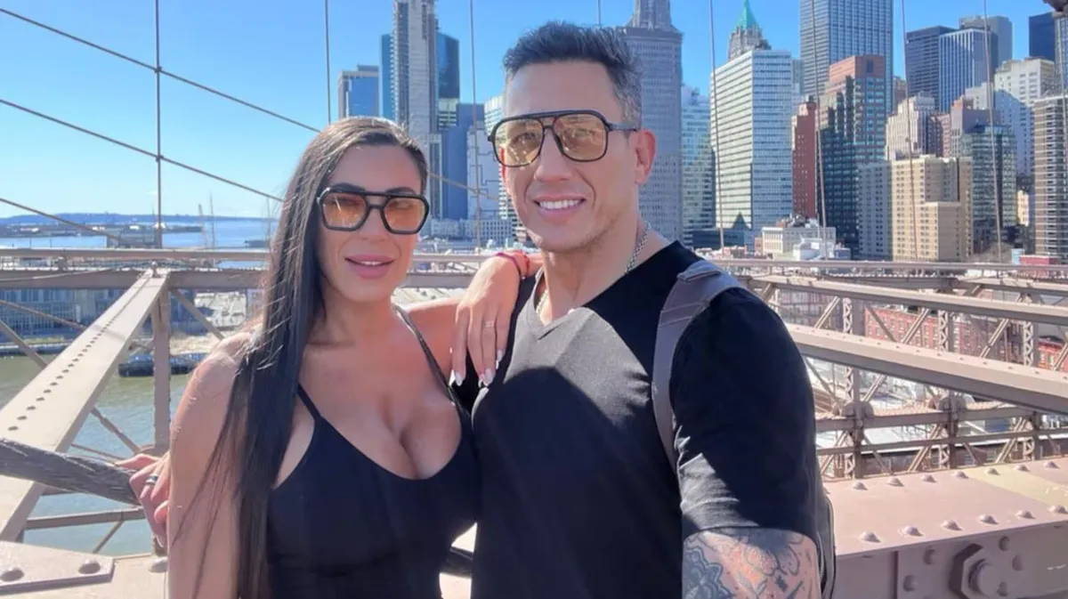 La fisicoculturista Pamela Pombo y el ex Puma Patricio Albacete.