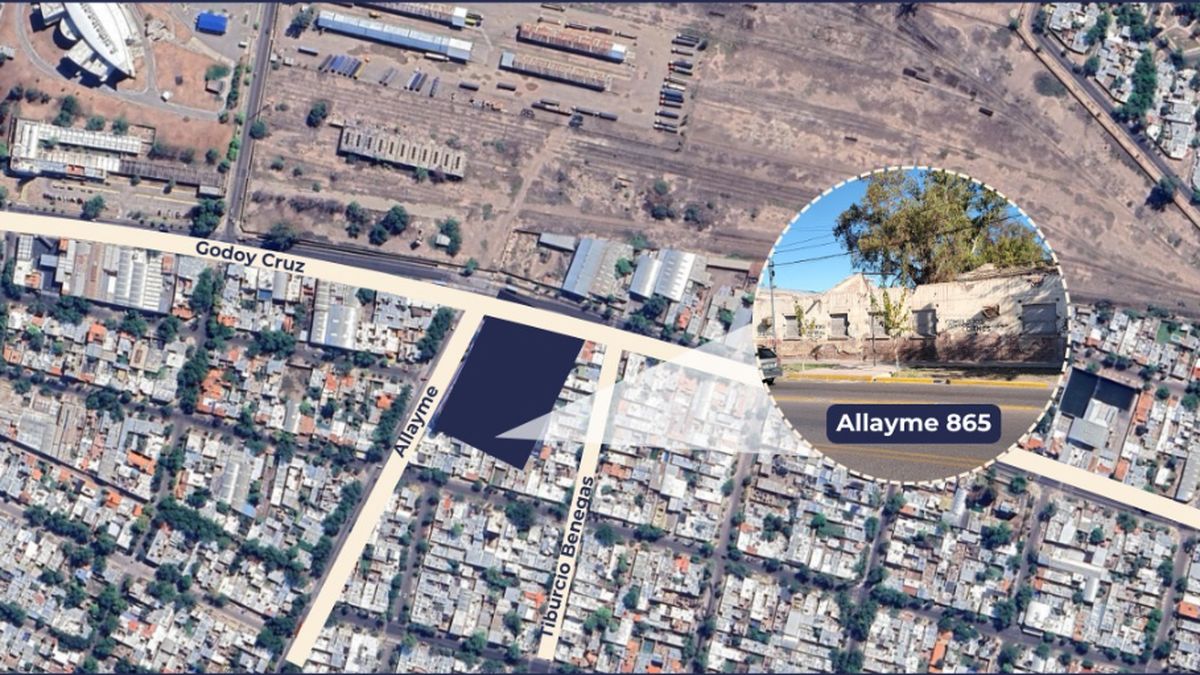 Terreno que se subasta en calle Allayme de Guaymallén