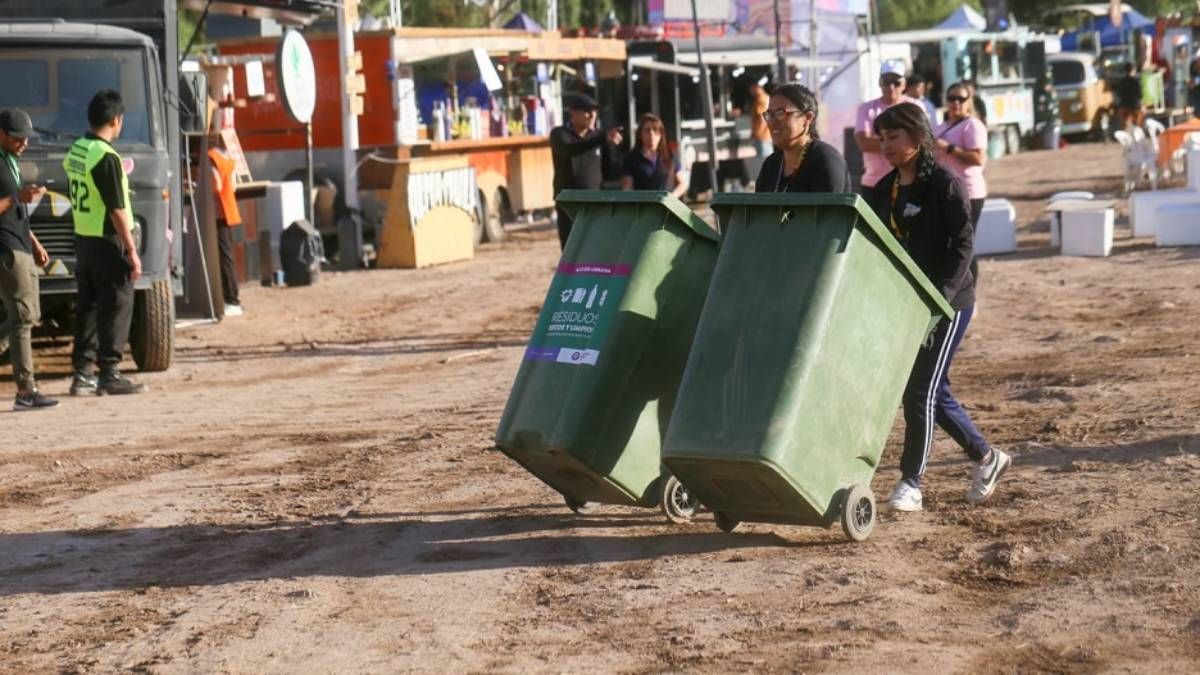 Unos 33 recuperadores urbanos de la cooperativa Los Triunfadores logró reciclar más de 4 toneladas de residuos secos que juntó durante la Fiesta de la Cerveza.