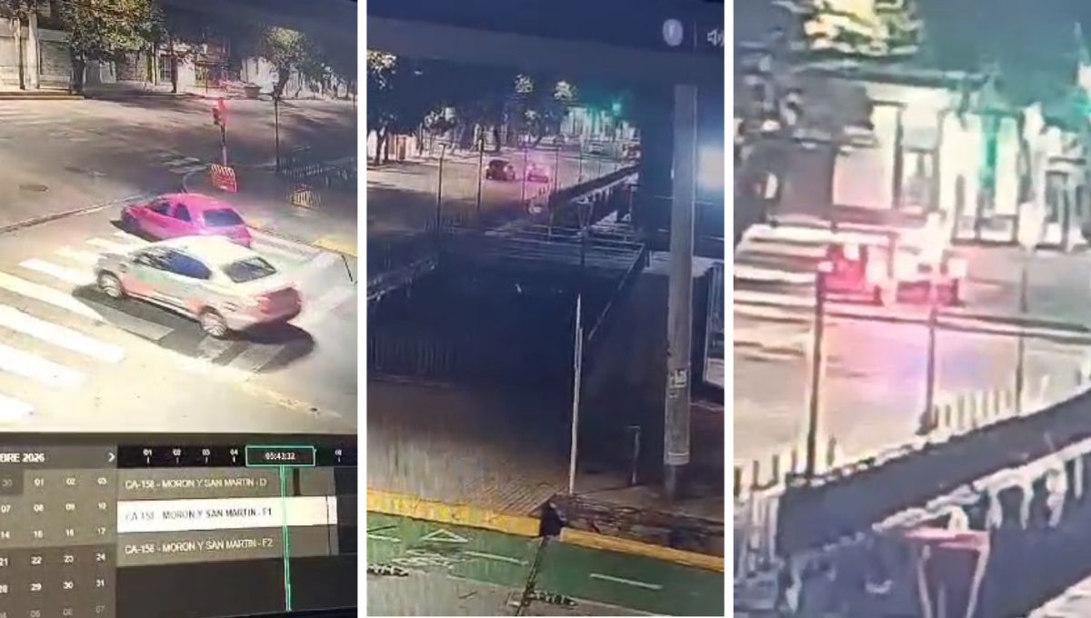 Momentos previos al accidente captados por las cámaras. Momentos previos al accidente captados por las cámaras.
