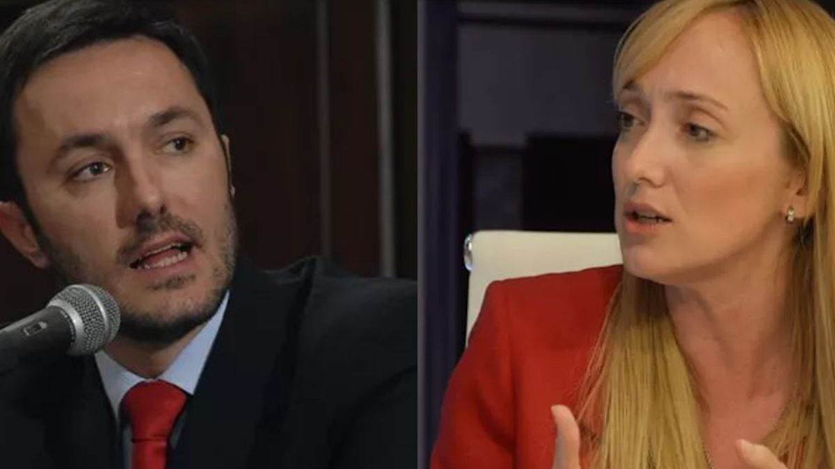 El diputado radical Luis Petri y la senadora justicialista Anabel Fernández Sagasti