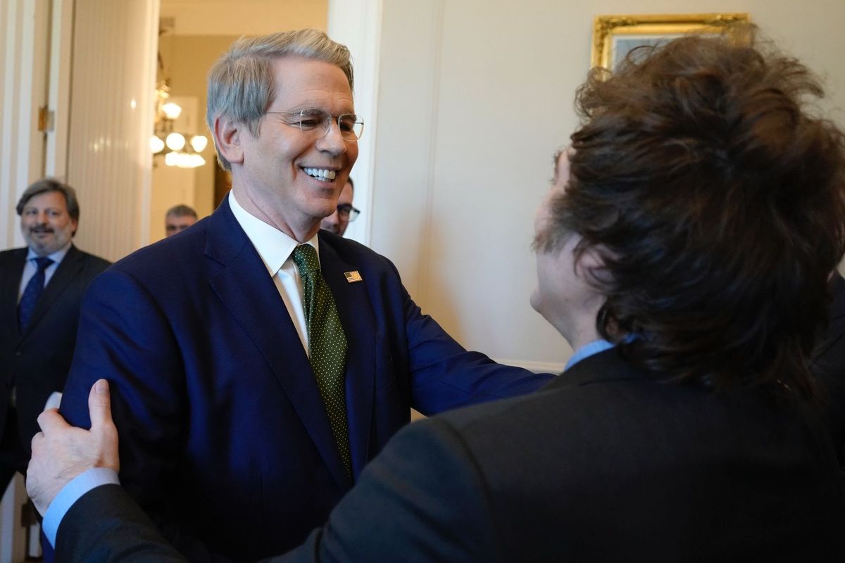 Scott Bessent y Javier Milei. Scott Bessent y Javier Milei.