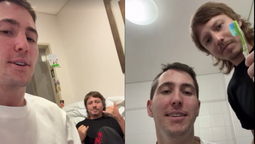 Juan Cruz Yacopini mostró su intimidad en rehabilitación y sorprendió con una pijamada con Meardi