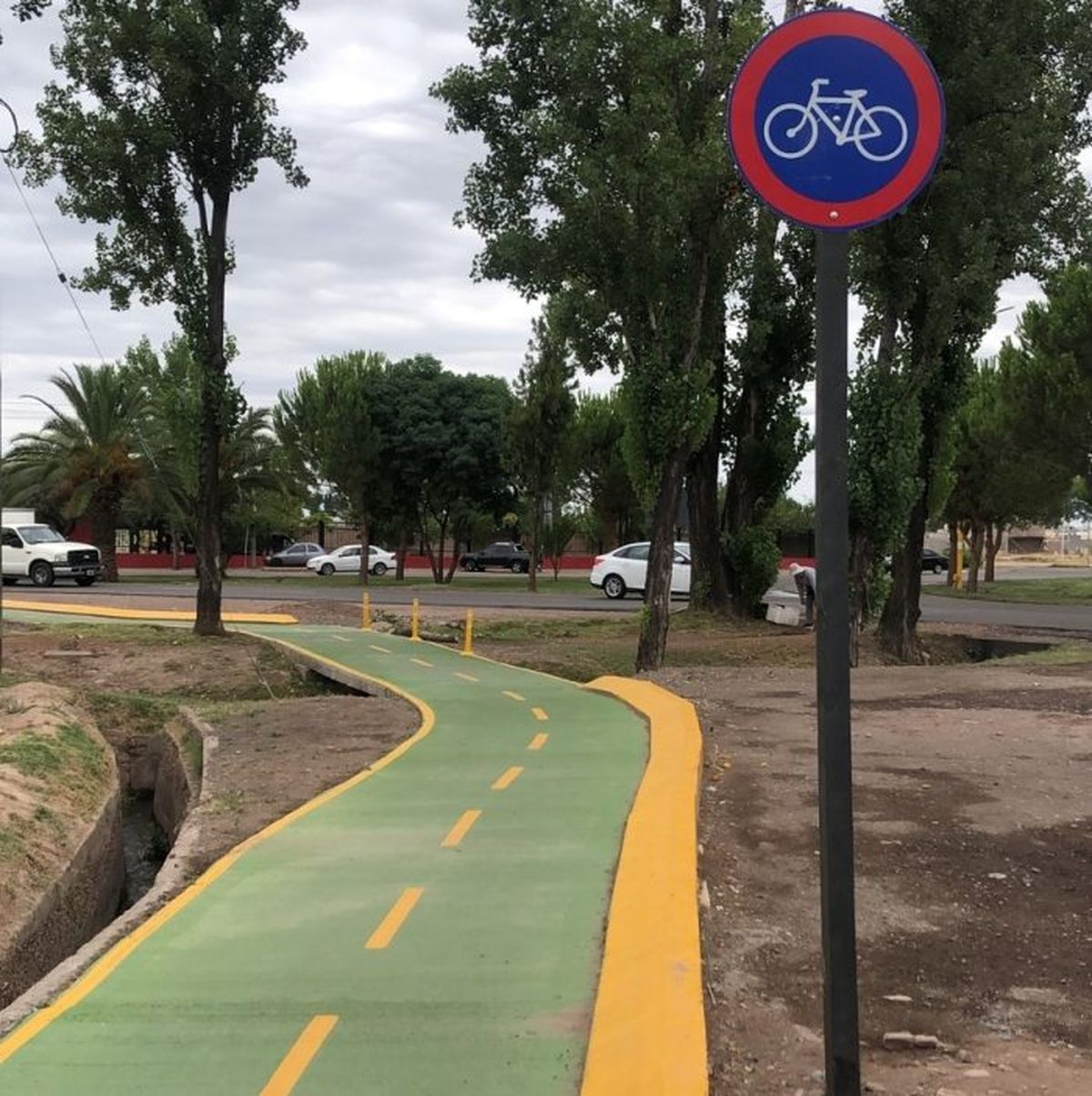 Algunas de las ciclovías han sido construidas en zonas donde hay arboledas.