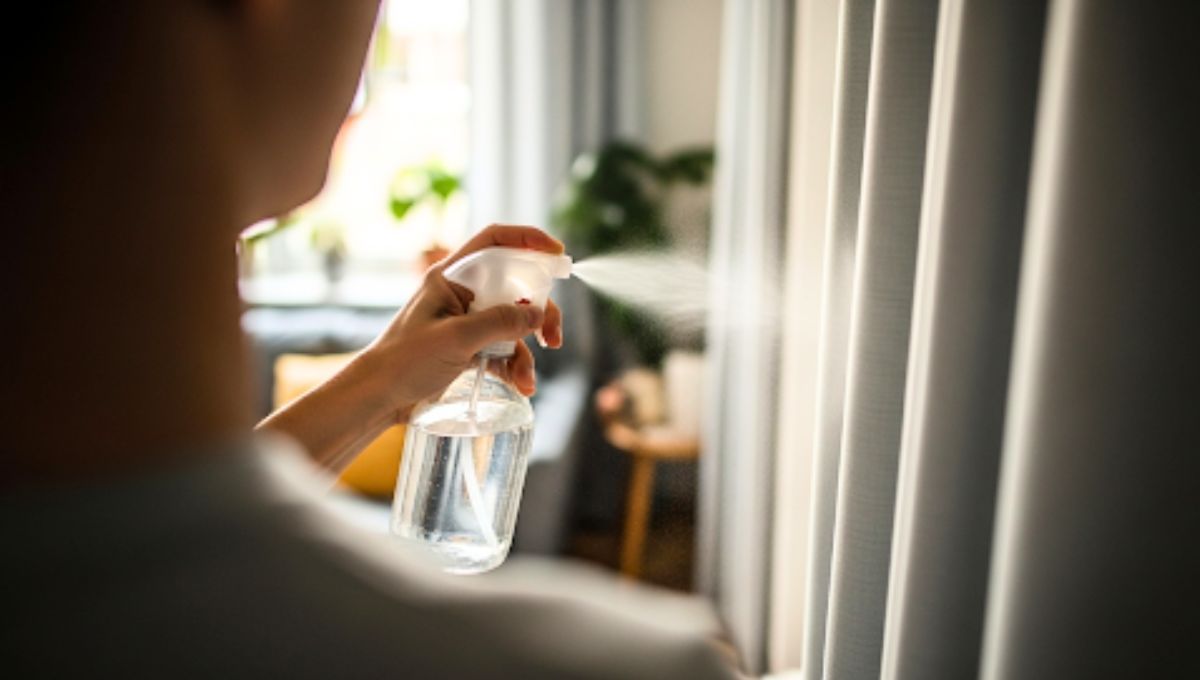 El bicarbonato de sodio puede ser utilizado de forma líquida en las cortinas de casa
